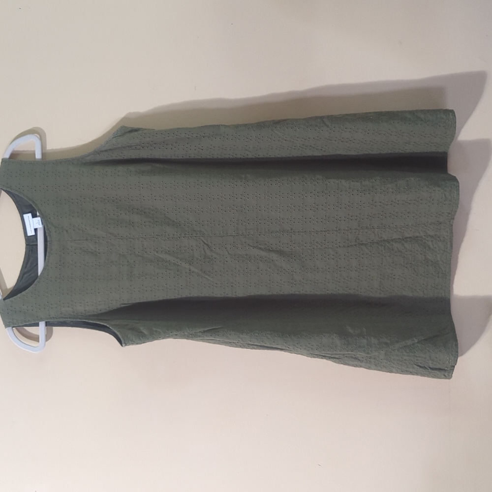 Liz Claiborne Women's Size Large Sleeveless Dress Olive Green